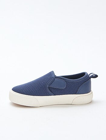 Effen sneakers van mesh | Instapmodel