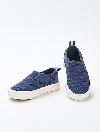 Effen sneakers van mesh | Instapmodel