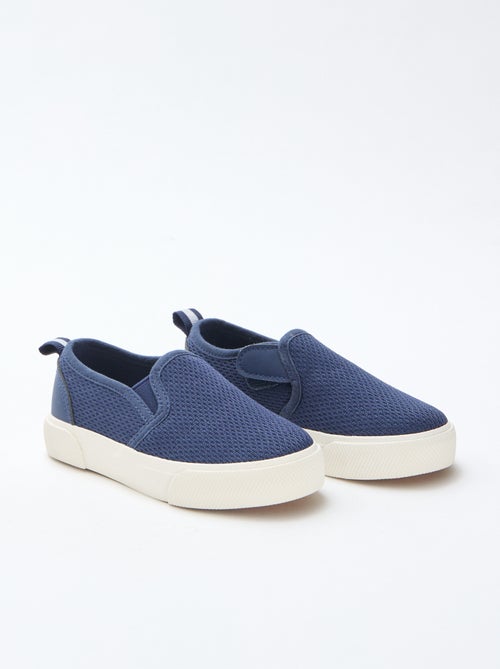 Effen sneakers van mesh | Instapmodel - Kiabi