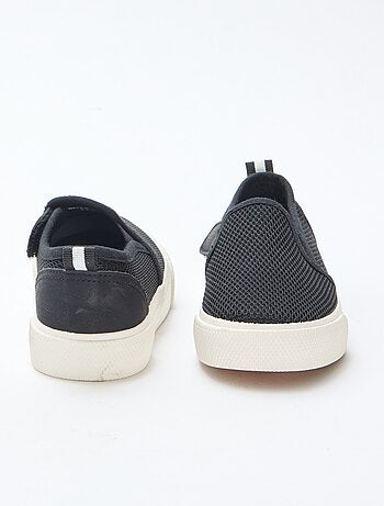 Effen sneakers van mesh | Instapmodel