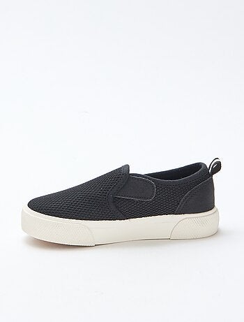 Effen sneakers van mesh | Instapmodel