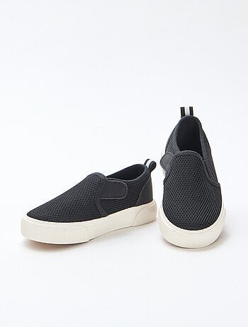 Effen sneakers van mesh | Instapmodel