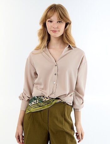 Effen soepele blouse