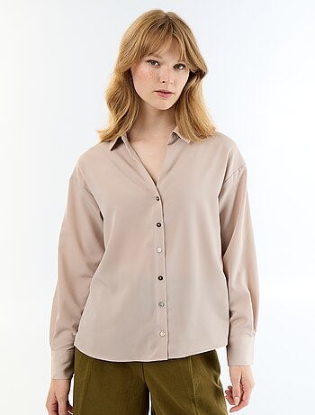 Effen soepele blouse
