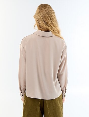 Effen soepele blouse