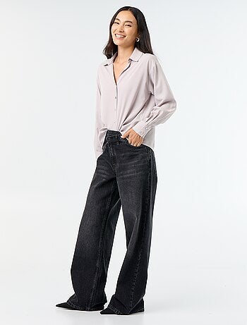 Effen soepele blouse