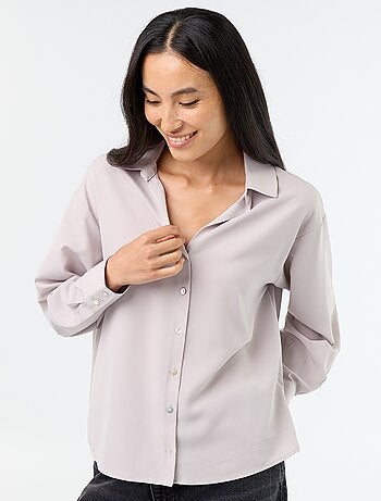 Effen soepele blouse