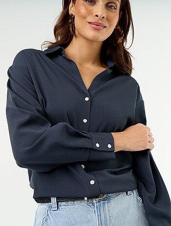 Effen soepele blouse