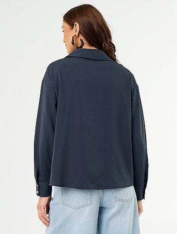 Effen soepele blouse