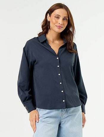 Effen soepele blouse