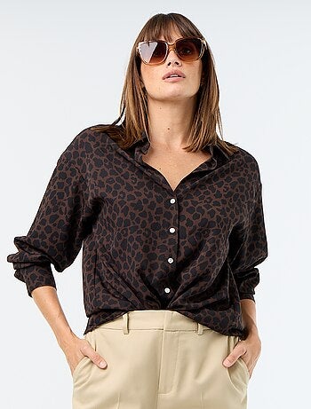 Effen soepele blouse