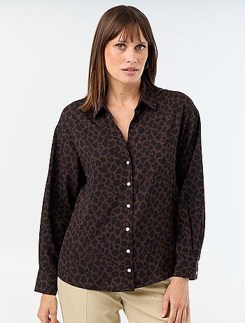 Effen soepele blouse