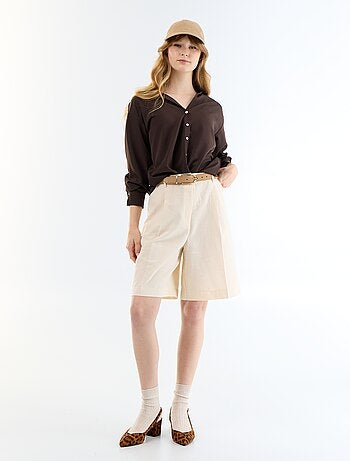 Effen soepele blouse