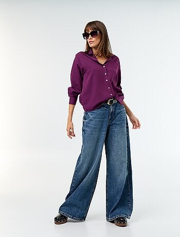 Effen soepele blouse
