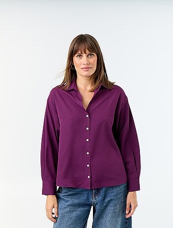 Effen soepele blouse