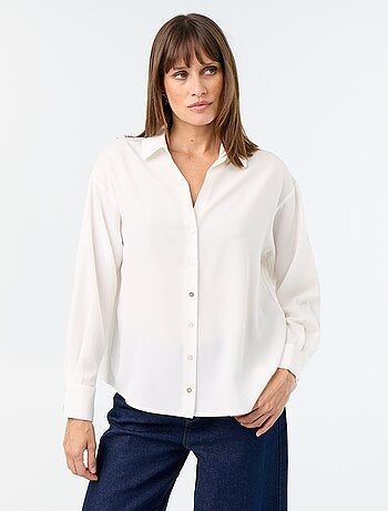 Effen soepele blouse