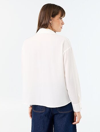 Effen soepele blouse