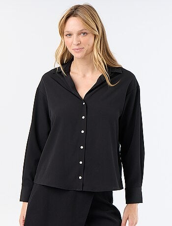 Effen soepele blouse