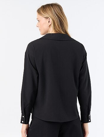 Effen soepele blouse