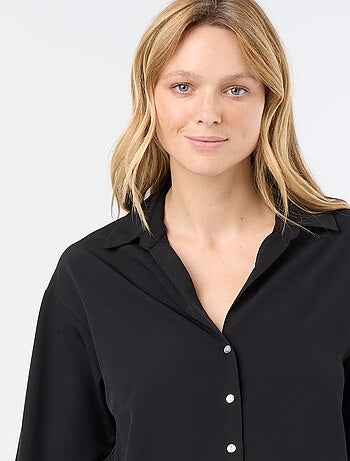 Effen soepele blouse