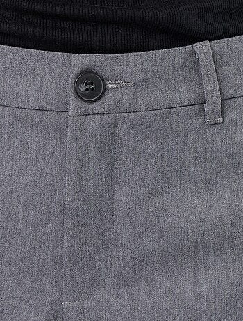 Effen, soepelvallende broek met wijde pijpen