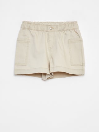 Effen spijkershort met zakken