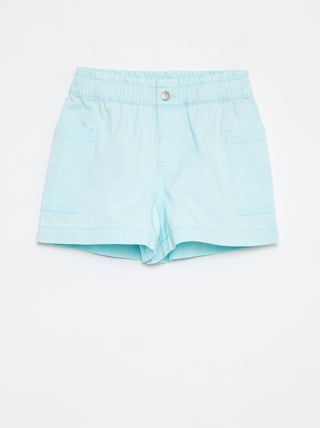 Effen spijkershort met zakken
