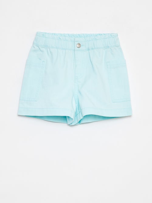 Effen spijkershort met zakken - Kiabi