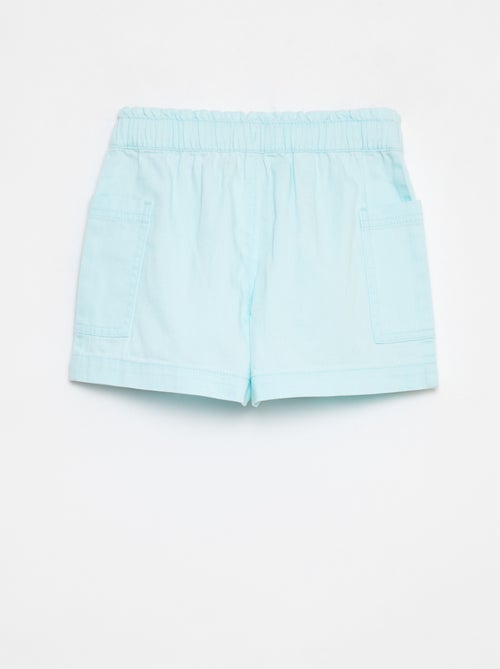 Effen spijkershort met zakken - Kiabi