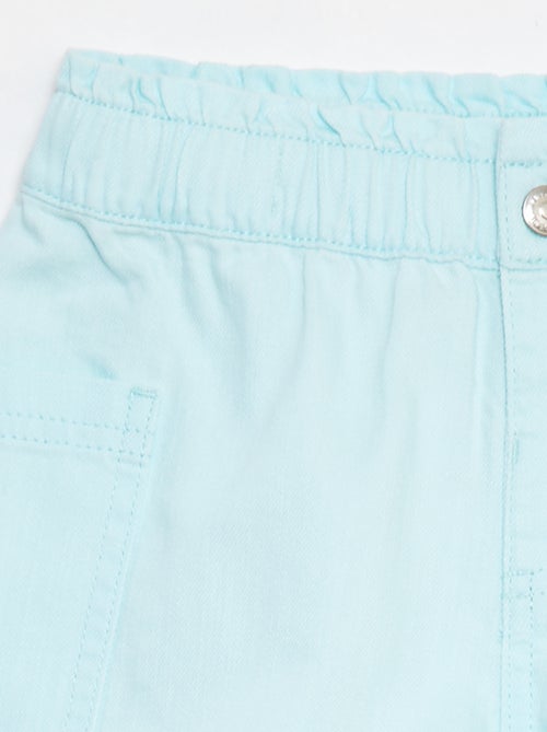 Effen spijkershort met zakken - Kiabi