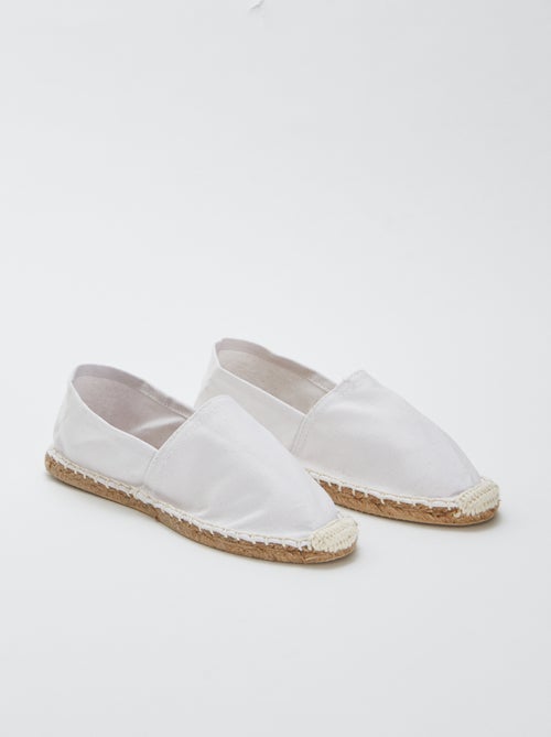 Effen stoffen espadrilles - Kiabi