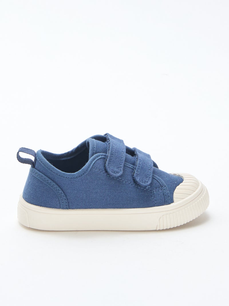 Effen stoffen sneakers Blauw - Kiabi