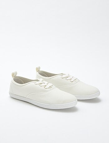 Effen stoffen sneakers