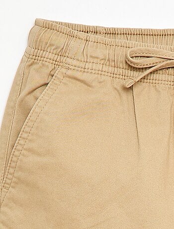 Effen stretch broek met meerdere zakken