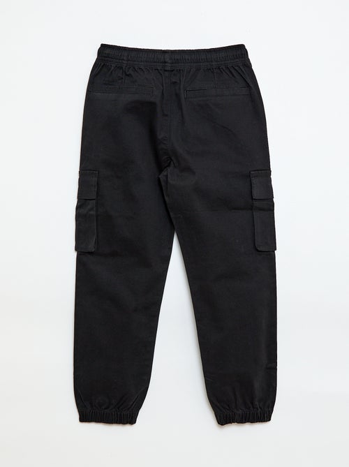 Effen stretch broek met meerdere zakken - Kiabi