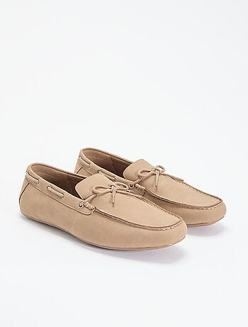 Effen suèdelook mocassins