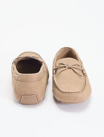 Effen suèdelook mocassins