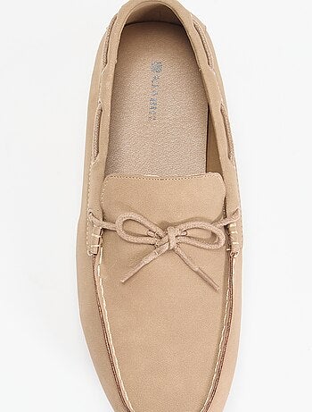 Effen suèdelook mocassins