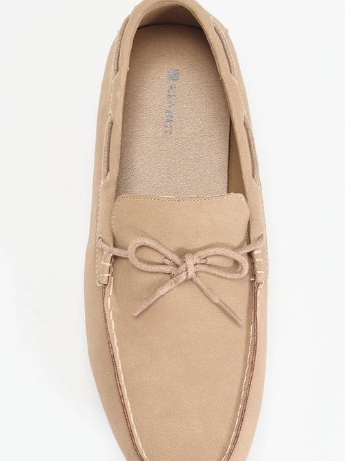 Effen suèdelook mocassins - Kiabi