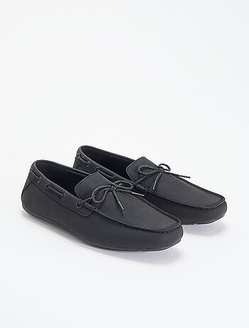 Effen suèdelook mocassins
