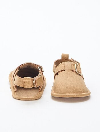 Effen suèdine sandalen