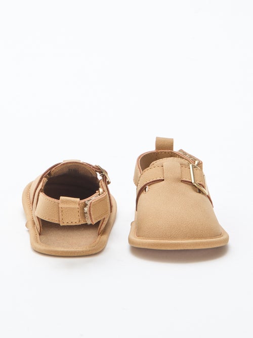 Effen suèdine sandalen - Kiabi