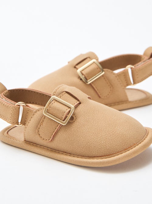 Effen suèdine sandalen - Kiabi