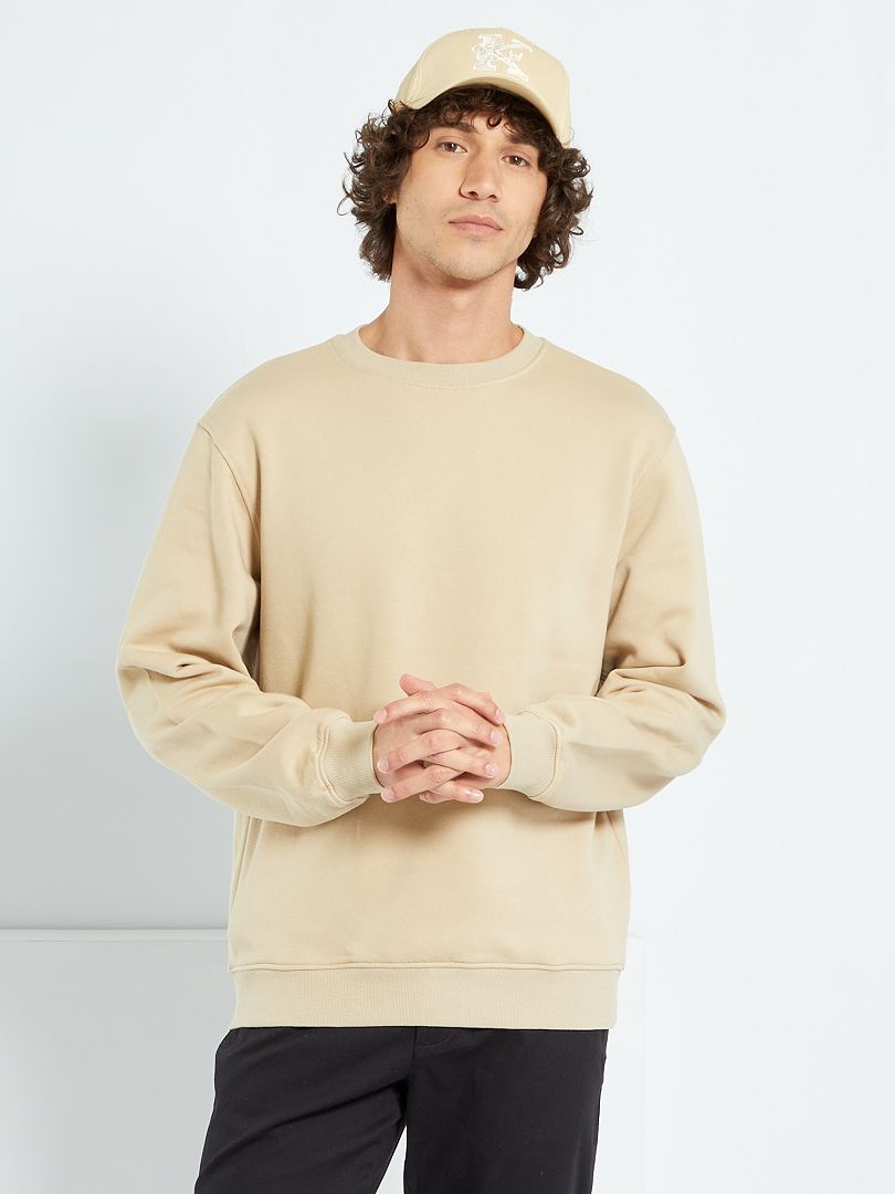 Effen sweater Beige - Kiabi