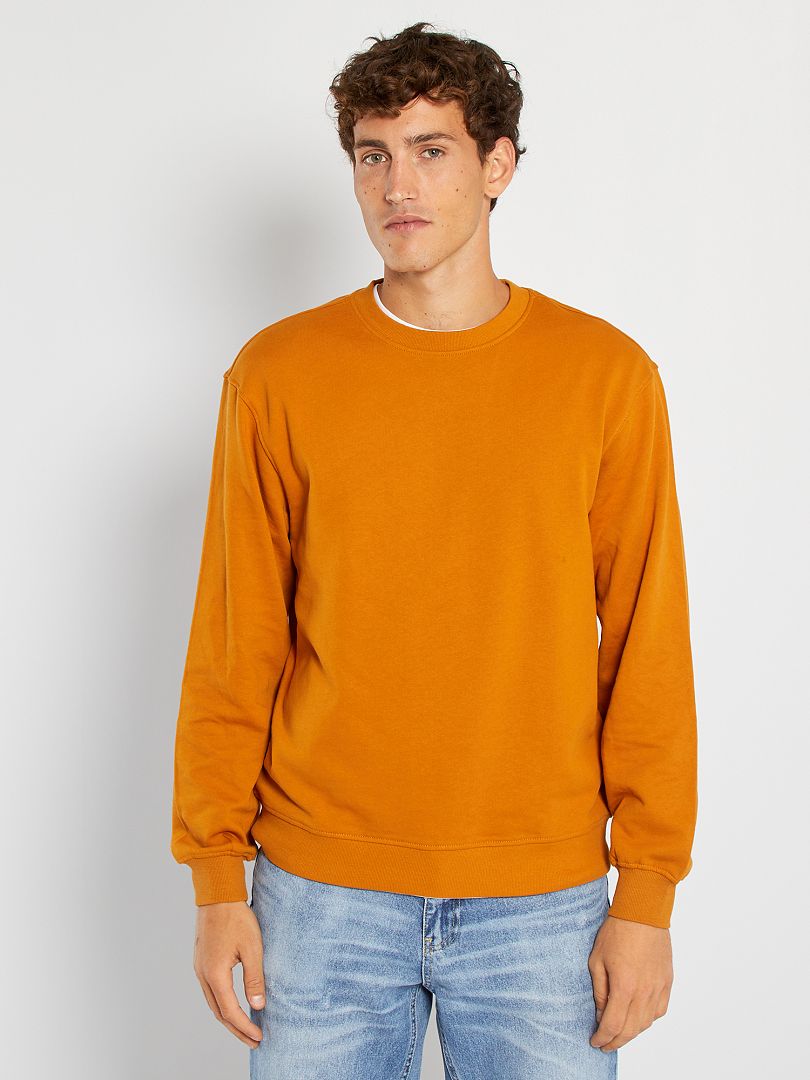 Effen sweater bruin - Kiabi