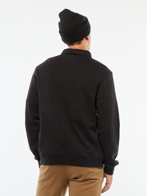 Effen sweater in polostijl met lange mouw - Kiabi