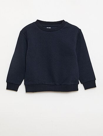 Effen sweater joggingstof met zachte, geruwde binnenzijde