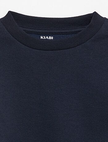 Effen sweater joggingstof met zachte, geruwde binnenzijde