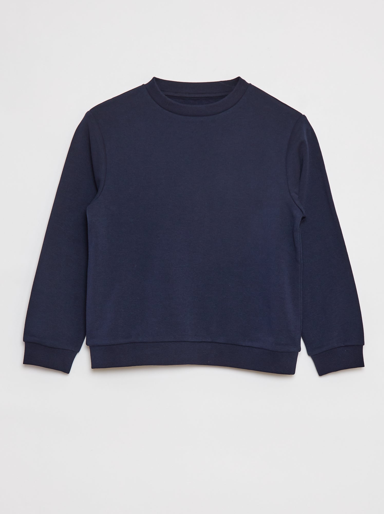 Effen sweater joggingstof met zachte, geruwde binnenzijde