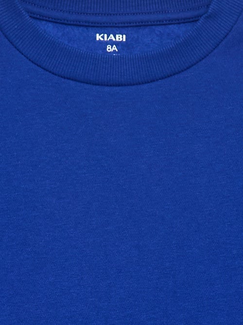 Effen sweater joggingstof met zachte, geruwde binnenzijde - Kiabi Effen sweater joggingstof met zachte, geruwde binnenzijde - Kiabi